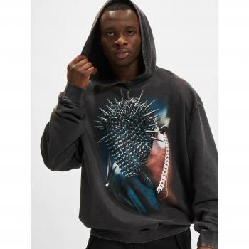 Thorned Mask Oversize Hoodie, Acid Black