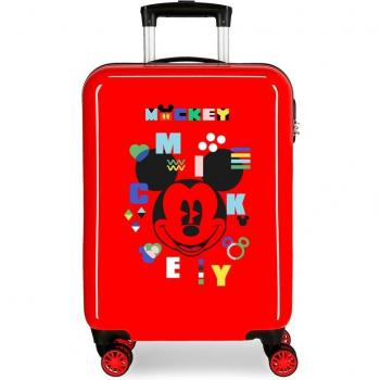 Maleta de cabina Mickey Shape Shifter roja