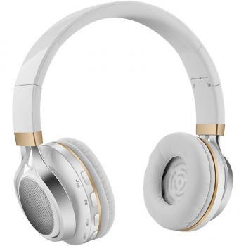 Aita BT816 Auriculares Bluetooth de Diadema Plegable, Cascos Estéreo con luz LED, radioFM, ranura para tarjeta de memoria micro SD, Micrófono incorporado para uso como manos libres compatible con iPhone, android, PC, Mac, TV y cualquier dispositivo Blue