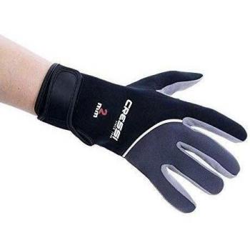 Cressi Tropical Gloves Guantes de Neopreno y Amara de Buceo Adulto 2 mm, Unisex, Negro, S