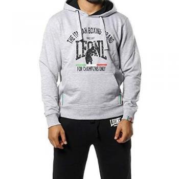 León 1947 Apparel Sport Fight Activewear lsm740, Sudadera con Capucha para Hombre, Hombre, Sport Fight Activewear LSM740, Mezcla de Grises, S
