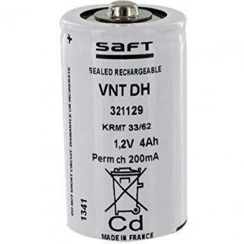 Baterías Saft 1.2V 4Ah VNT DH NiCd 792304 Krmt 33/62