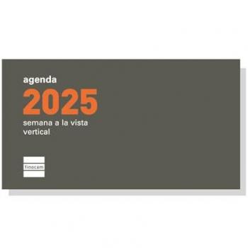 Finocam - Recambio Anual Plana 2025 Semana Vista Vertical (Enero 2025 - Diciembre 2025, 12 meses, Español, dimensiones 64x118 mm)