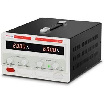 Fuente de alimentación de laboratorio regulable - 0-60 V - 0-20 A DC - 1.200 W
