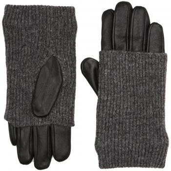 PIECES Pcpatty Leather Gloves, Guantes para Mujer, Negro