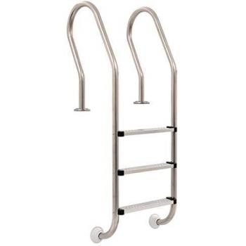 vidaXL Escalera Piscina con 3 Peldaños Acero Inoxidable 304 Rampa Accesorios Articulos SPA Hidromasaje Jacuzzi Terraza Jardin Patio Exteriores 120cm