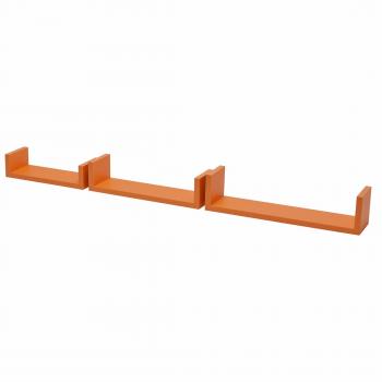 KIT 3 ESTANTES U SHELF KIT D.M. NARANJA