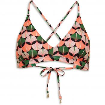 Top bikini Superdry Cross Back Triangle rosa verde gris mujer