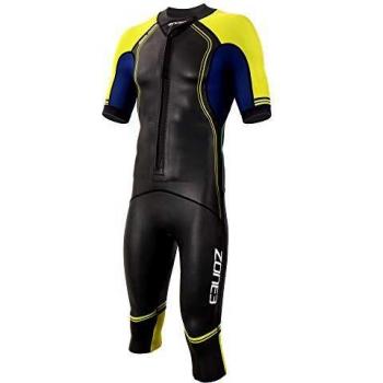 ZONE3 Men's Swim-Run Versa Traje húmedo, Hombre, Negro/Lima/Azul Marino, S