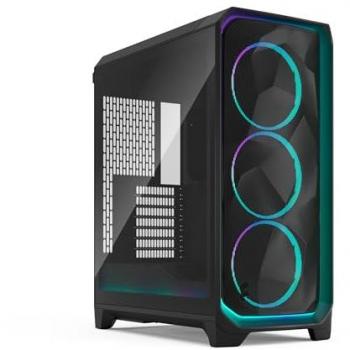 Fractal Design Meshify 3 Ambience Pro RGB Mid Tower Gaming Case - Black with Light Tint