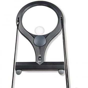 Carson LumiCraft Lupa Manos Libres con Aumento de 2x, Lente Spot de 4x y Luz LED