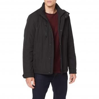 Geox M VINCIT G Abrigo Hombre, Negro