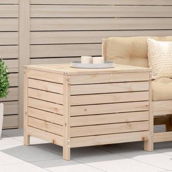 Reposapiés de jardín madera maciza de pino 62x63,5x53,5 cm Marrón