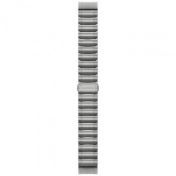 Garmin QuickFit 22mm Silicone Watch Band - Black/Silver