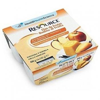 Meritene Fruit Flan Apple and Vanilla 4 Units x 100g