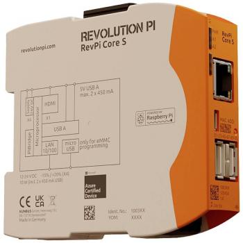 Revolution PI Ordenador industrial RevPi Core S 16 GB (Flash) / 1 GB (RAM), OS Linux, +12 V → +24 V CC/10W