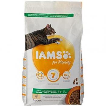 IAMS for Vitality Alimento para Gato Adulto con pollo fresco, 3 kg
