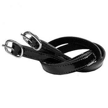 Horka spurstraps patente por par, negro/plata, talla única