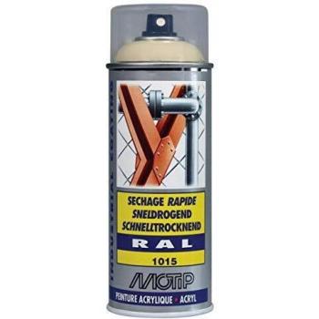 Spray Acrílico Industrial Motip 400 ml - RAL 9005 Negro Profundo Satinado