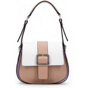BOLSO SAMBA Marrón y Blanco Hispanitas BV232511