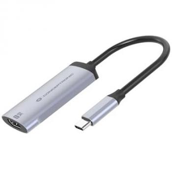 Adaptador USB-C a HDMI 2.1 Conceptronic ABBY23G 8K 60Hz Plata