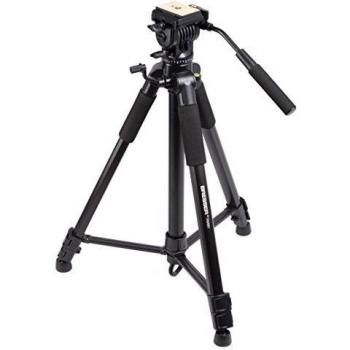 Bresser Tr-688 Trípode Video C/Cabezal de Inclinac, Negro