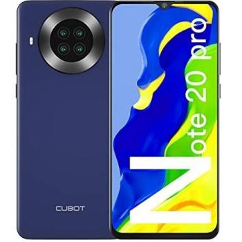 Cubot note 20 pro moviles libres 128gb 6gb smartphone pantalla 65z hd 20mp quad camara android 100 telefono movil bateria 4200mah 4g dual sim face id nfc gps