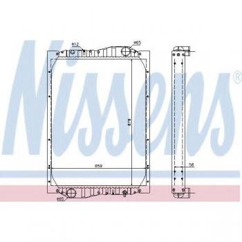 Radiador de refrigeración del motor NISSENS 69601A