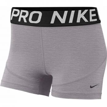 Nike W NP Shrt 3in Pantalones Cortos, Mujer, Gris