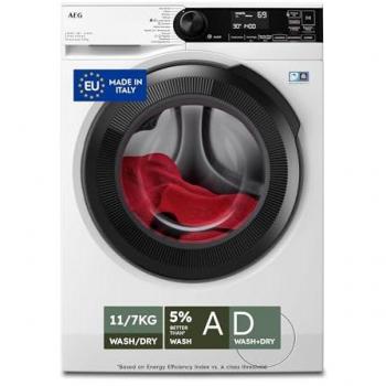 Lavadora-Secadora AEG Series 7000 LWR7D1174B Independiente Carga Frontal 11/7 kg 1400 RPM Clase D Blanca