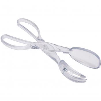 KitchenCraft Pinzas para Servir Ensaladas, Juego de Cubiertos de Plástico con Forma de Tijera, 29 cm