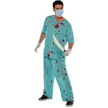 Amscan International Disfraz de enfermero de quirófano sanguinario, para adultos, unisex