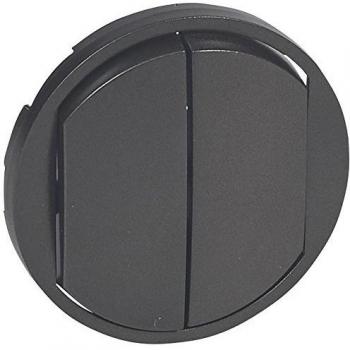 Enjoliveur Doble Céliane Graphite para Interruptor y Poussoir - Legrand 067902