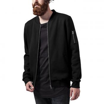 Urban Classics Black Sweat Bomber Jacket for Men - XL