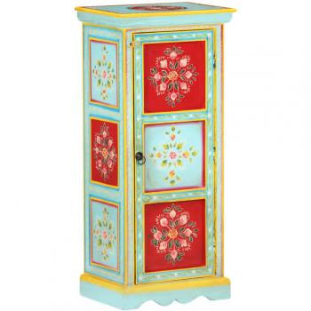 Aparador de madera maciza de mango pintada a mano 40x30x90 cm