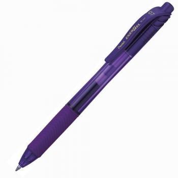 Pentel EnerGel X Bolígrafo retráctil con clip Violeta