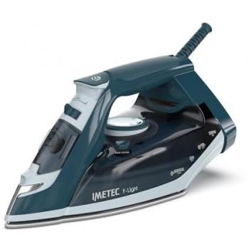 Imetec F-Light Plancha de Vapor 2200W, Ligera, Suela Glide Ceramic, Golpe de Vapor 150g, Doble Protección Anticalcárea