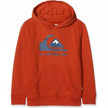 Quiksilver Omni Logo Sudadera con Capucha, Niños, Rojo