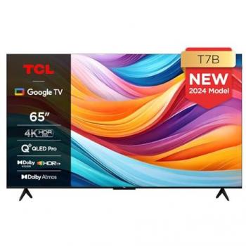 Televisor TCL 65T7B QLED 4K de 165 cm con Google TV y Game Master 3.0
