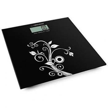 Esperanza EBS003 Báscula de Baño Plaza Negro, Blanco