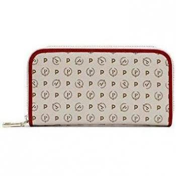 Pollini PORTAFOGLIO DONNA TE9001PP02Q11, Avorio/Rosso, Unica