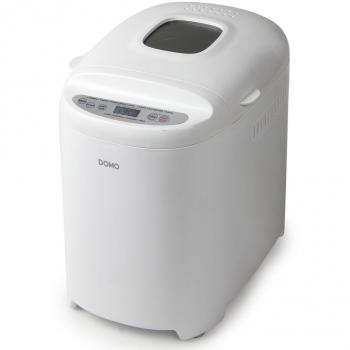 Panificadora DOMO B3951 550 W - Capacidad para hacer pan de hasta 1.5 kg, 12 programas automáticos, función de mantener caliente, temporizador programable hasta 13 horas, pantalla LCD, pala para