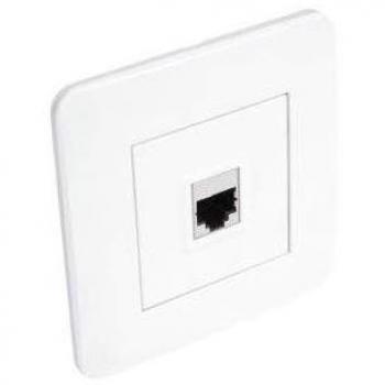 Toma RJ45 Completa Casual DEBFLEX Blanco Brillante Cat 6 - 742790