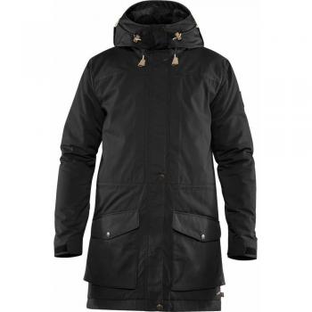 Chaqueta con capucha acolchada de lana Fjällräven Singi negra - S