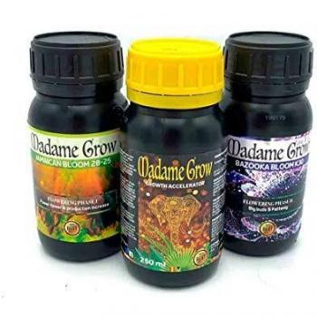 MADAME GROW / Kit 420 Power/TRIPACK/Fertilizantes o abonos Especiales Orgánicos/Poder para Tus Plantas