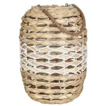 Farol Natural de Mimbre Romimex 18 x 35 x 18 cm