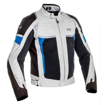 Richa Airstream-X Chaqueta de Moto Textil Impermeable Gris-Azul Negro Gris (S)