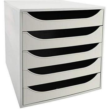 Exacompta Office Ecobox - Juego de cajones, color gris 348 x 284 x 290 mm