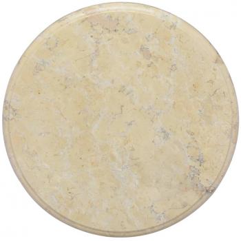 Tablero de mesa en mármol crema Ø 40x2,5 cm