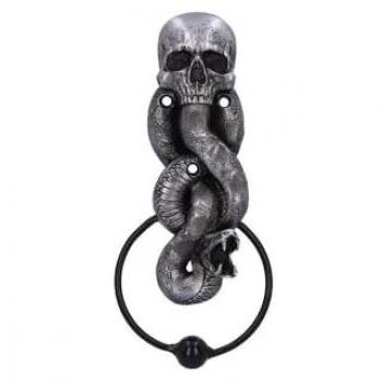 Aldaba de Puerta Oficial de Harry Potter The Dark Mark - 23 cm, Resina, Plateado, 13.6 mm